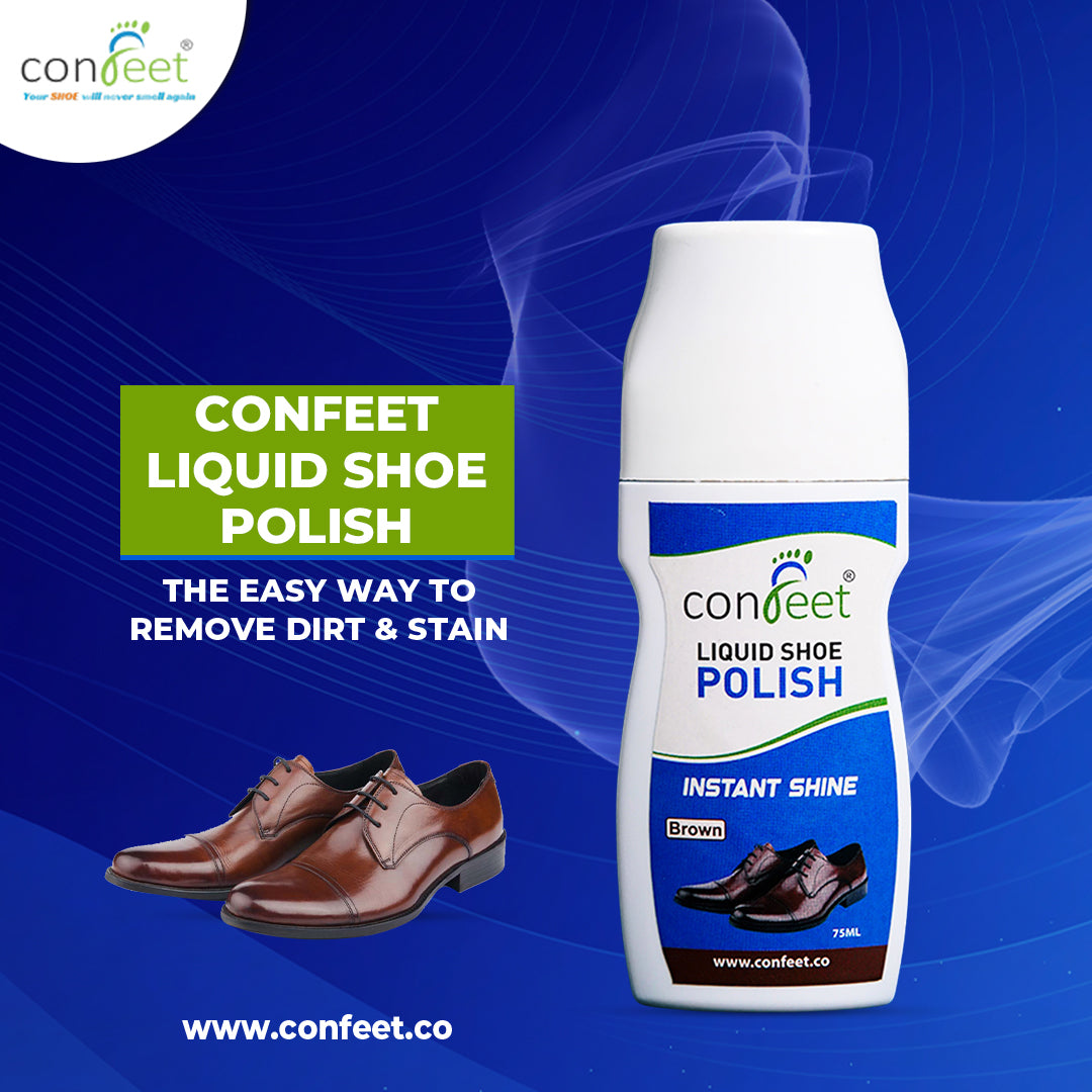 Confeet Liquid Shoe Polish For Brown Color