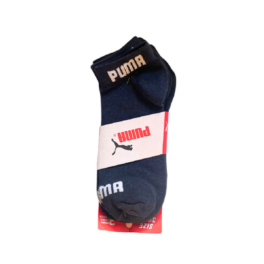 Branded PUMA Cotton Ankle Socks (Pack Of 3 Pairs)