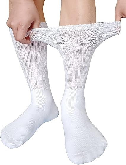 Diabetes Patient Socks Pack-12 Pairs White