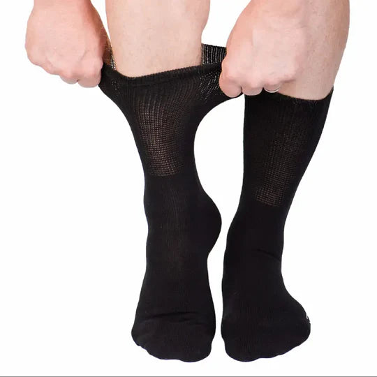 Diabetes Patient Socks Pack - 6 Pairs Black