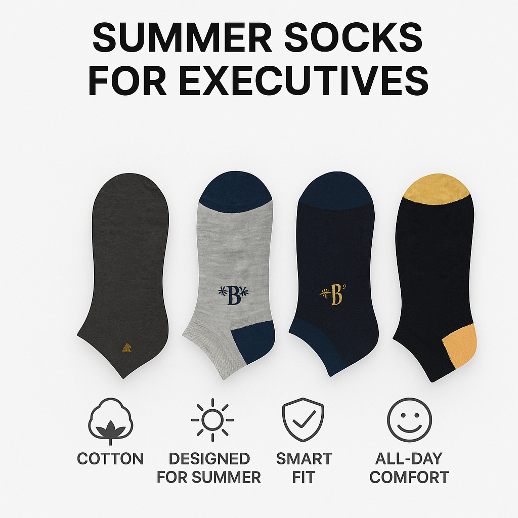 Confeet Value Executive Socks – Affordable Summer Comfort | (3 Pairs)