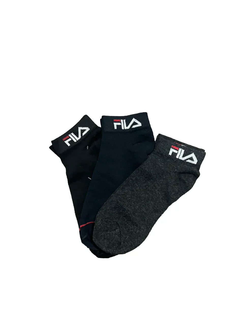 Branded Fila Cotton Ankle Socks (Pack Of 12 Pairs)