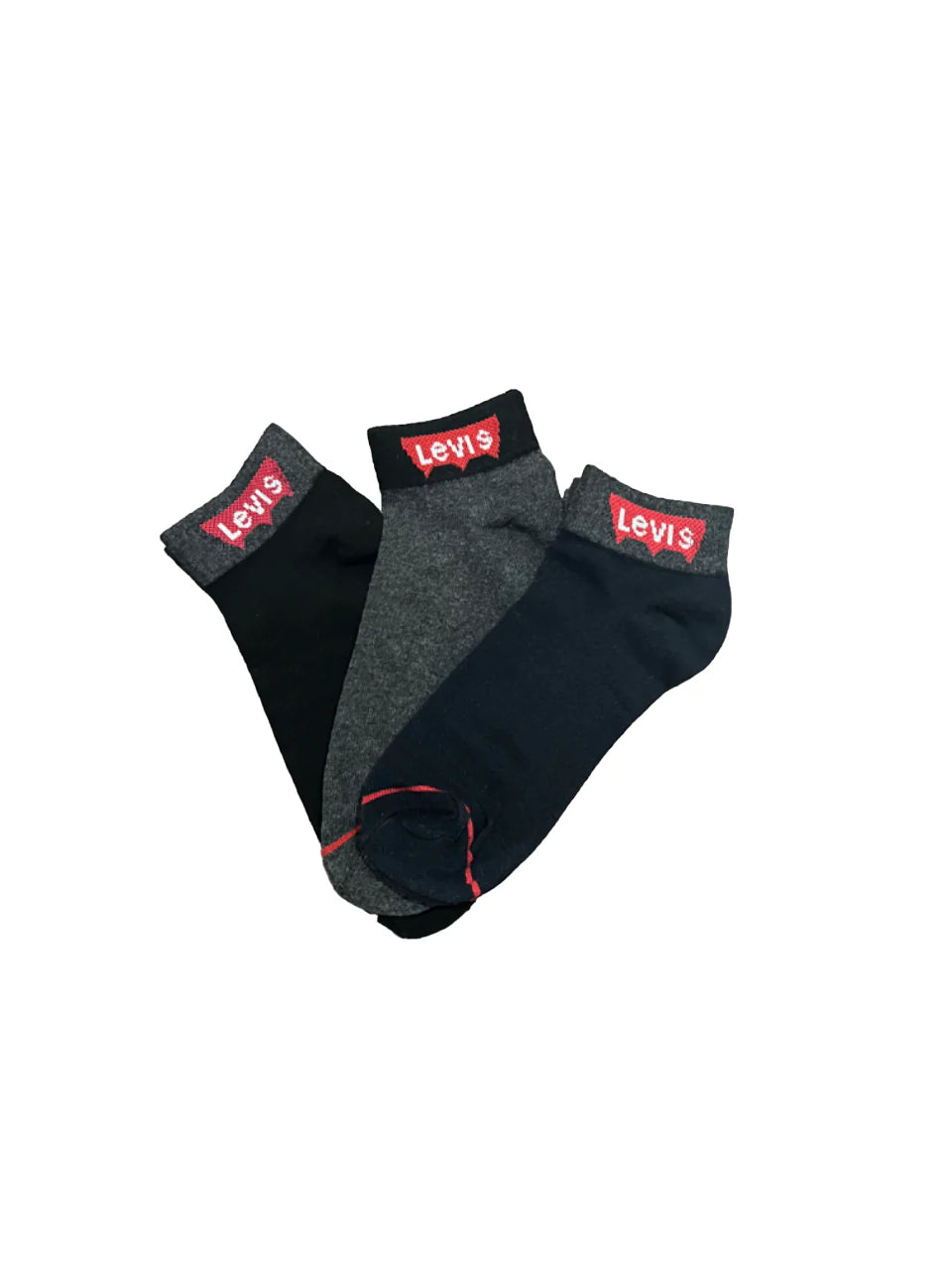 Branded Levi's Cotton Ankle Socks (Pack Of 6 Pairs)