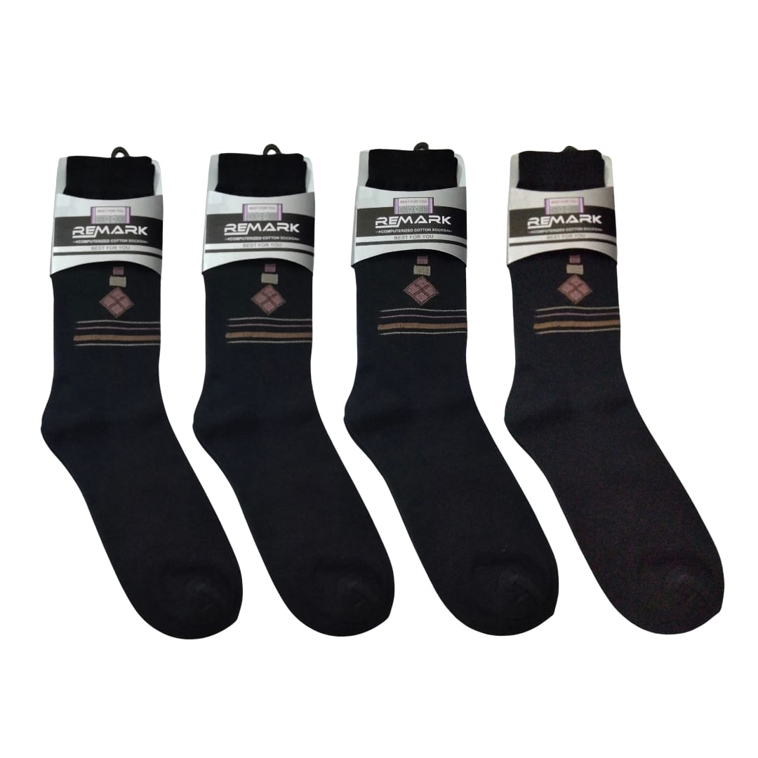 Long Cotton Socks for Winter - Pack of 3 Pairs