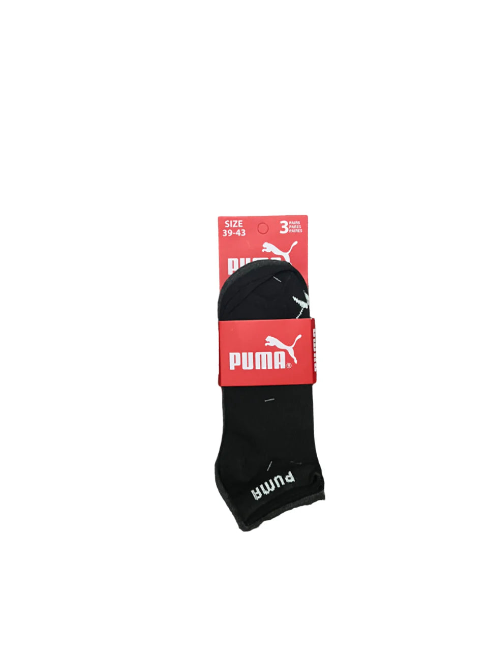 Branded PUMA Cotton Ankle Socks (Pack Of 3 Pairs)