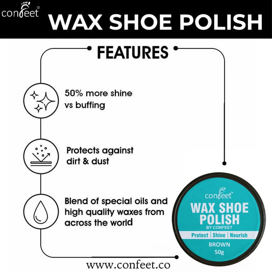 Confeet Wax Shoe Polish (Brown)