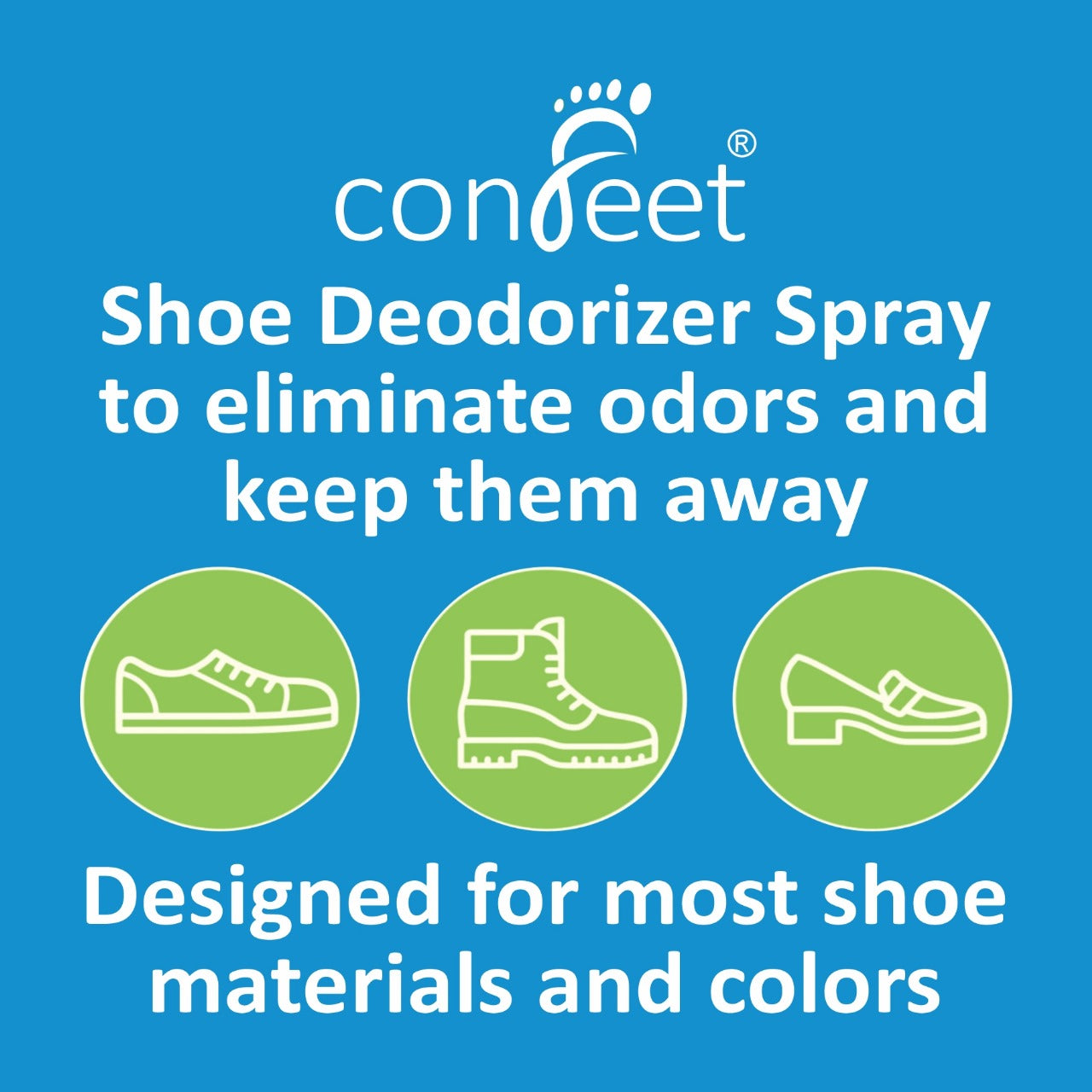 Confeet Shoe Smell Remover Spray| Ultimate Odor Elimination| Long Lasting Freshness| Shoe Deodorizer - ConFeet