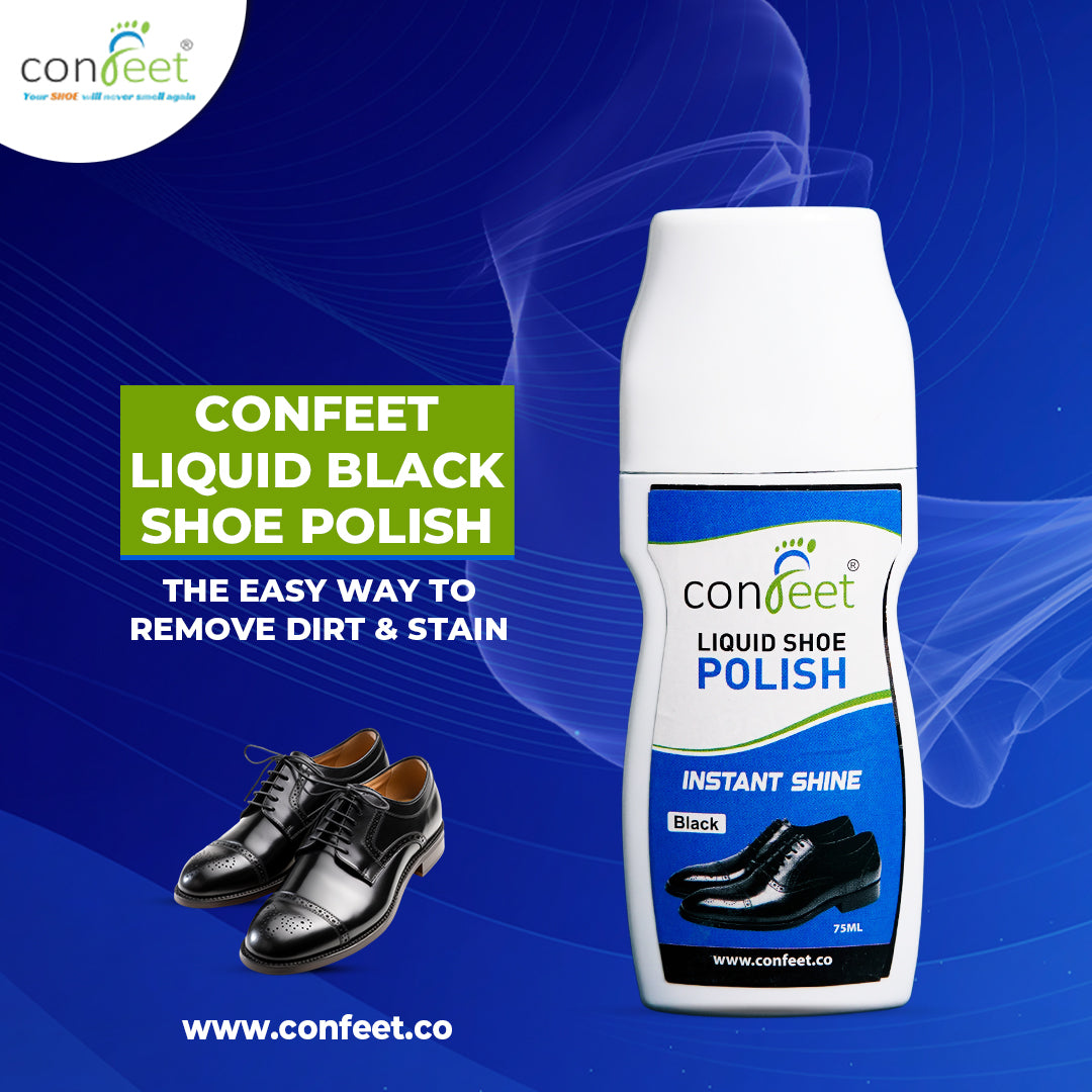 Confeet Liquid Shoe Polish For Black Color