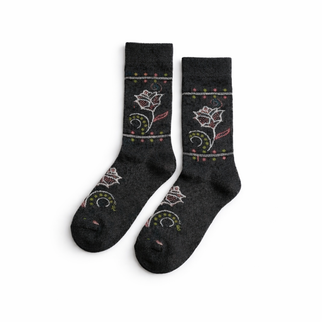 Ladies' Long Socks For Winter (BLACK COLOR)