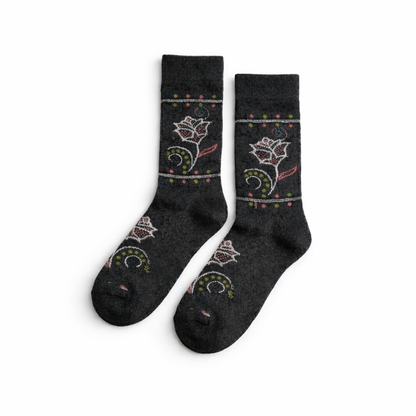 Ladies' Long Socks For Winter (BLACK COLOR)