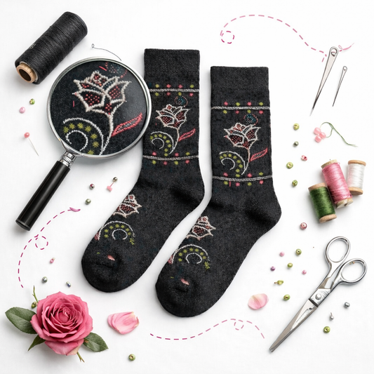 Ladies' Long Socks For Winter (BLACK COLOR)