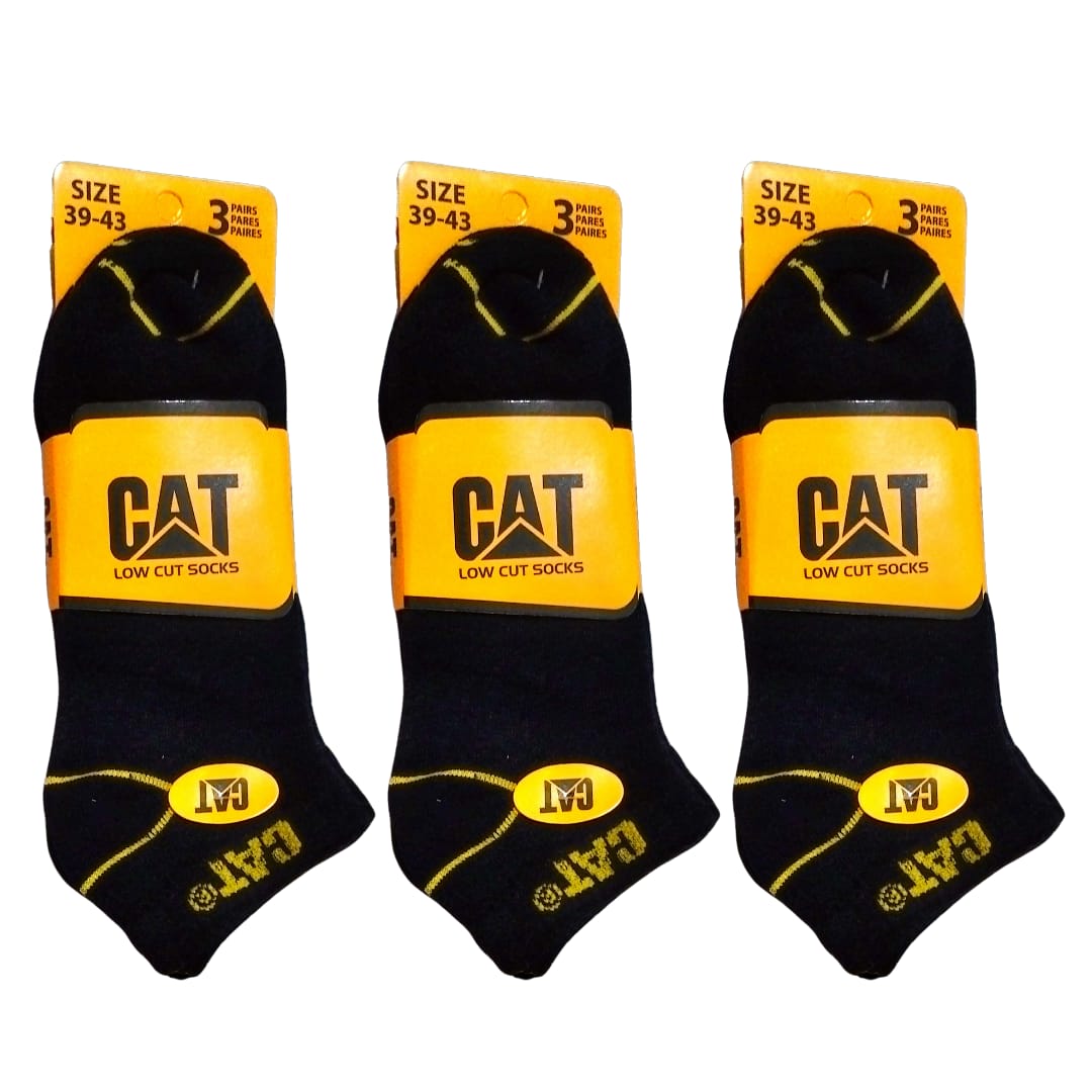 Branded CAT Cotton Ankle Socks (Pack Of 6 Pairs)