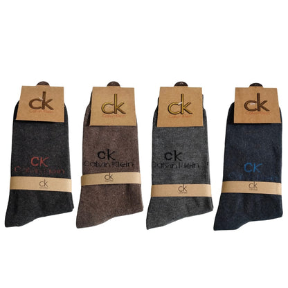 CK Long Cotton Winter Socks-MIX Colors (6 Pairs)