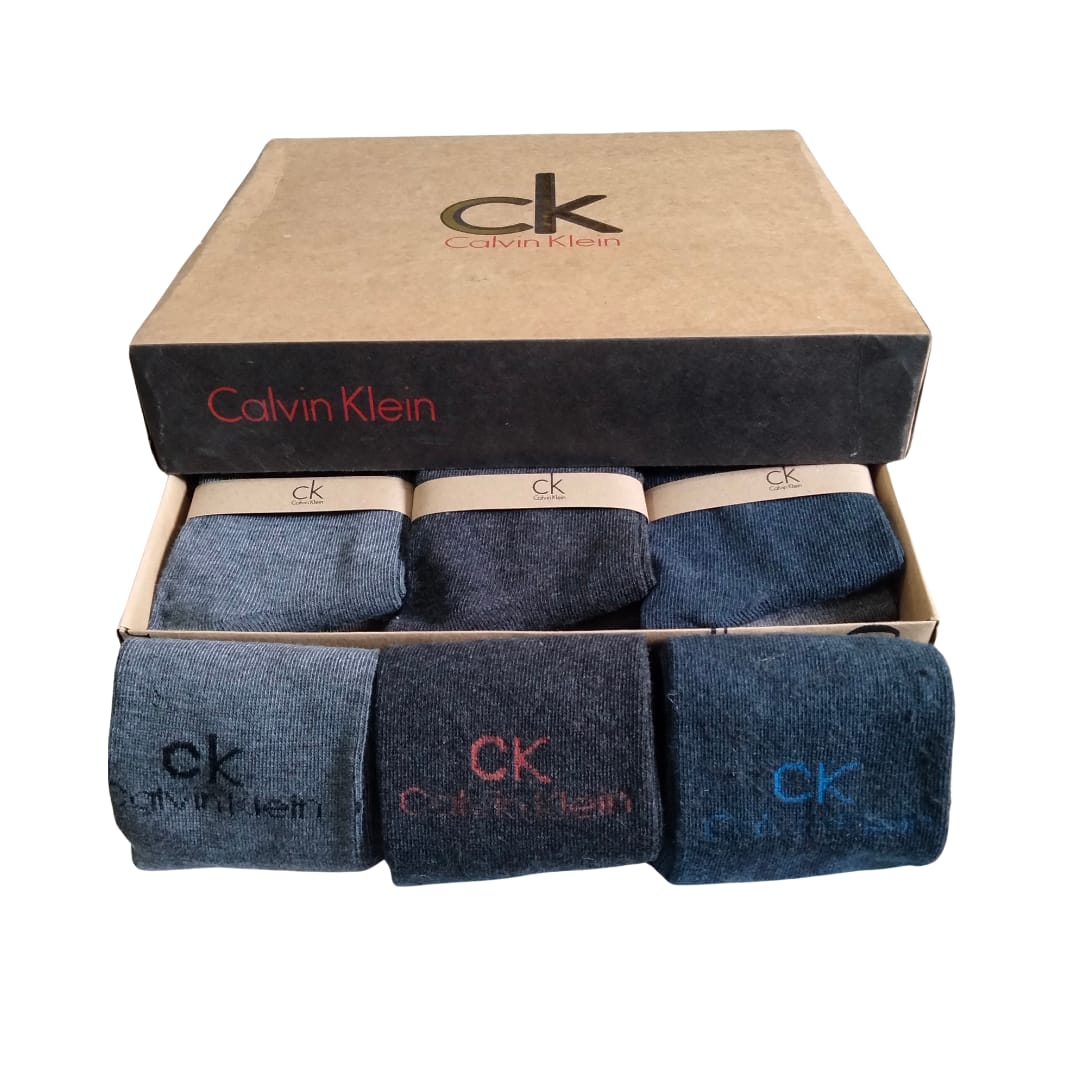 CK Long Cotton Winter Socks-MIX Colors (6 Pairs)