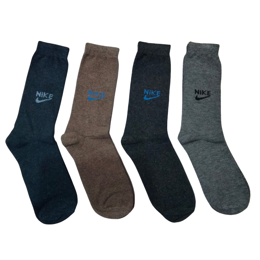 NIKE's  Long Cotton Winter Socks-MIX Colors (12 Pairs)