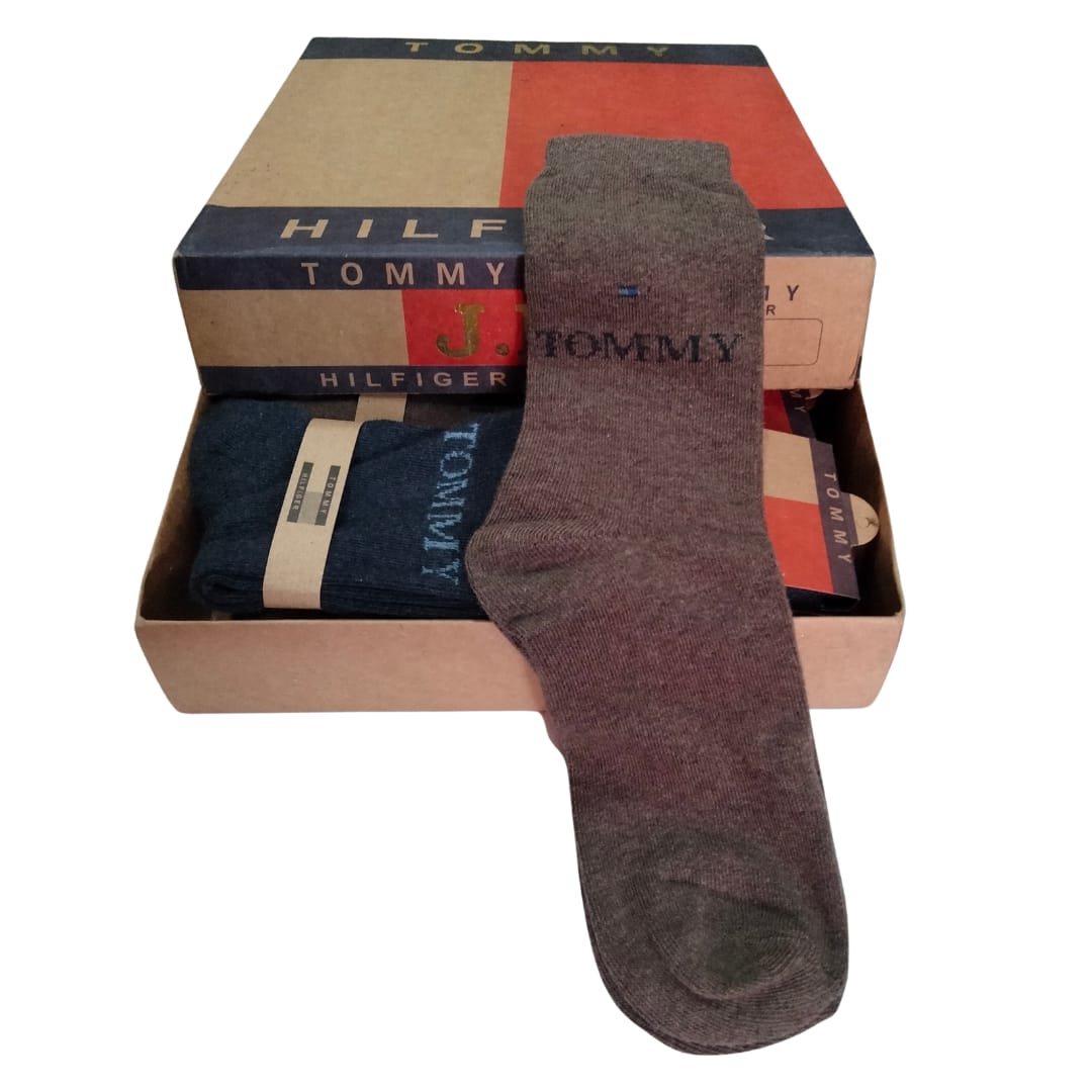 Tommy Long Cotton Winter Socks-MIX Colors (6 Pairs)