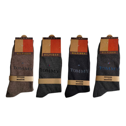 TOMMY Long Cotton Winter Socks-MIX Colors (3 Pairs)