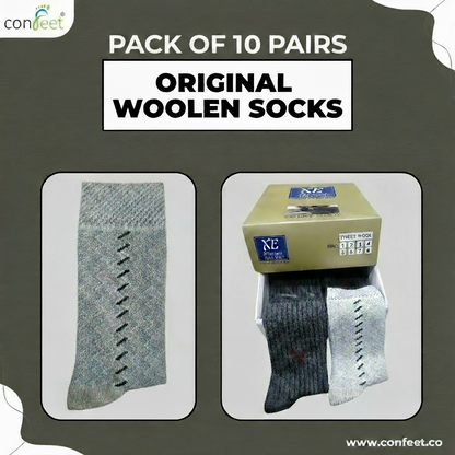 Original Wool Socks – Pack of 10 Pairs | Authentic Wool Warm Socks
