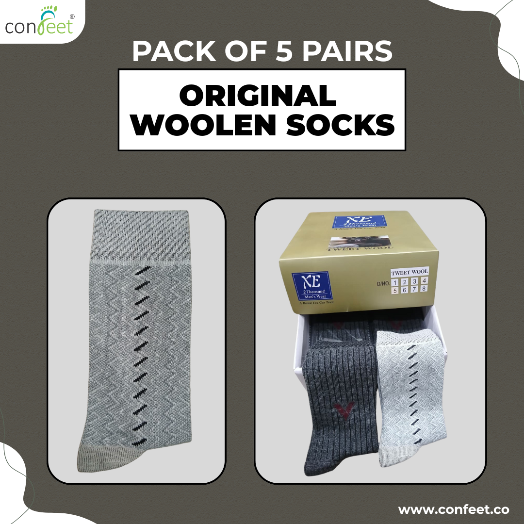 Original Wool Socks – Pack of 5 Pairs | Authentic Wool Warm Socks