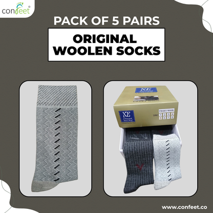 Original Wool Socks – Pack of 5 Pairs | Authentic Wool Warm Socks
