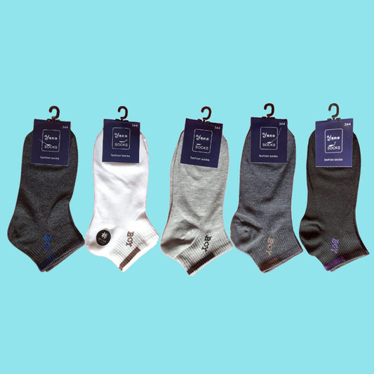 Confeet Premium Casual Ankle Socks-Plain Colors (12 Pairs)
