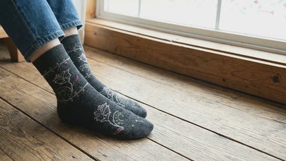 Ladies' Long Socks For Winter (BLACK COLOR)