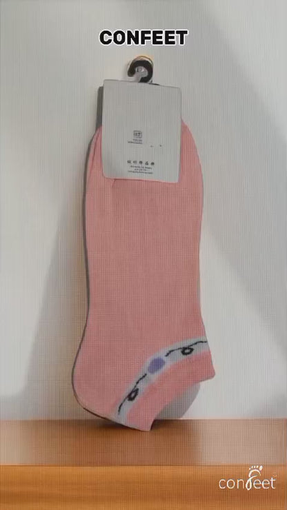 Premium Ladies' Plain Ankle Socks (3 Pairs)