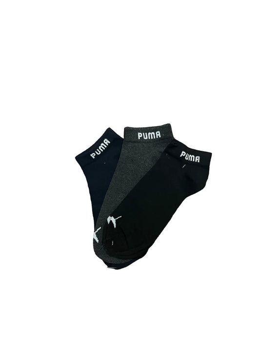 Branded PUMA  Cotton Ankle Socks (Pack Of 3 Pairs)